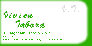 vivien tabora business card